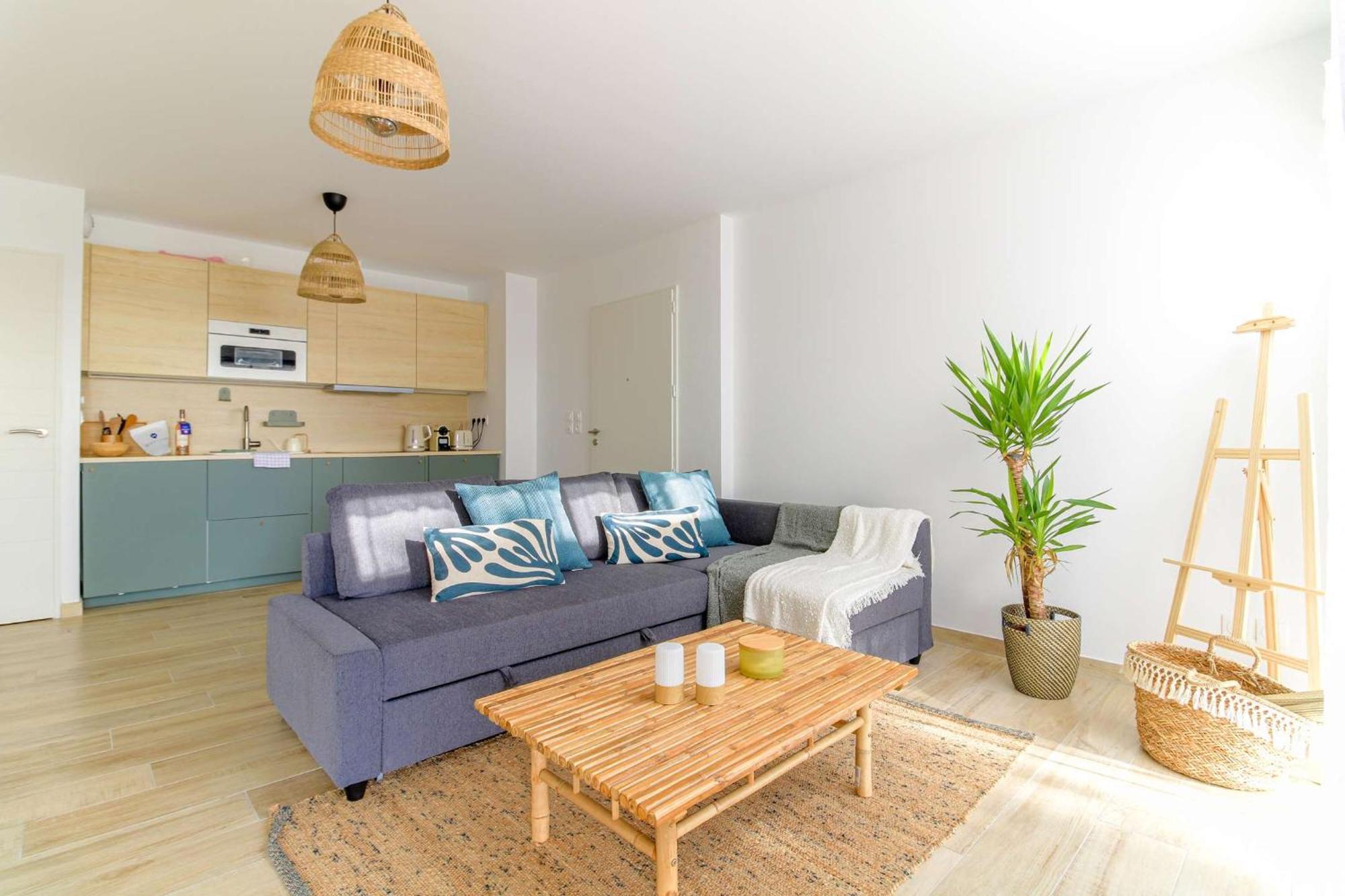 Select'Sohome - Joli Appartement Avec Jardin Privatif Et Parking - Capnat-F08 봄레미모사 외부 사진